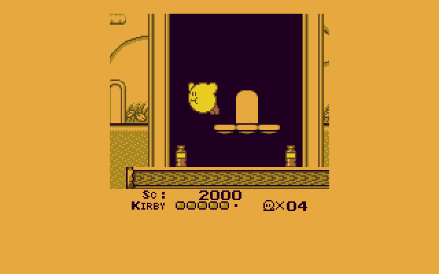 Kirby's Dream Land atari screenshot
